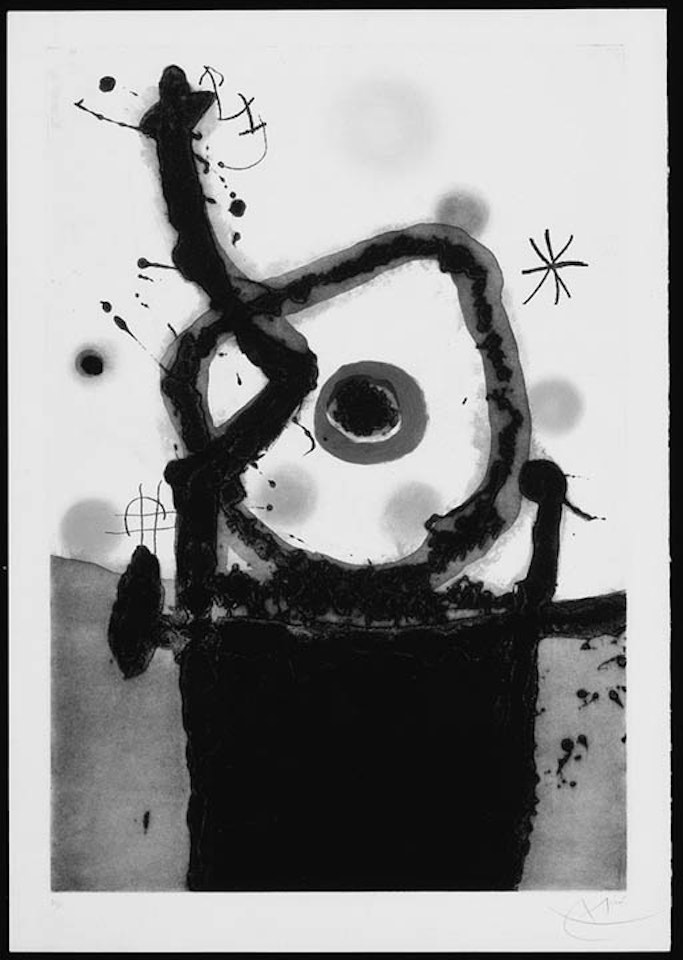 Le rebelle by Joan Miró