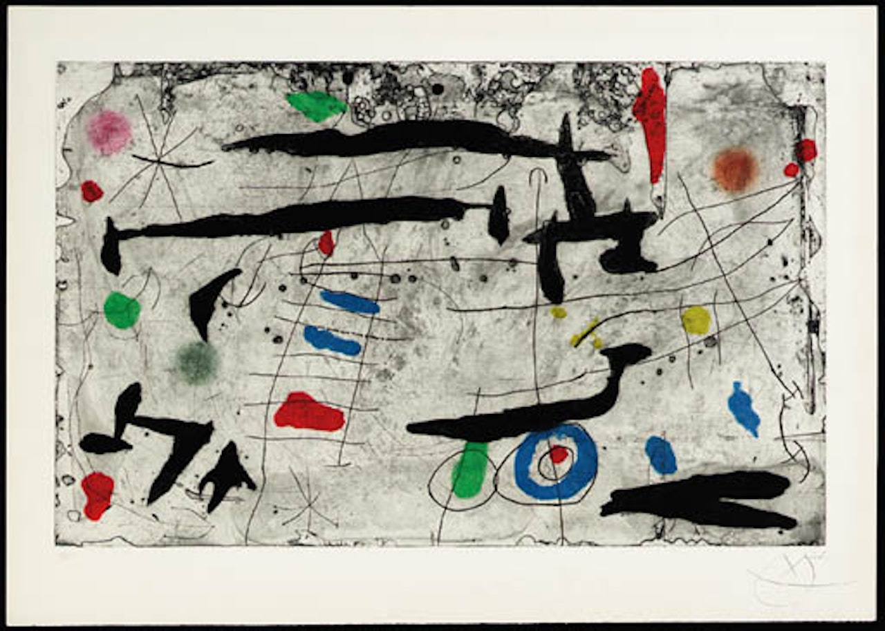 Trace sur la paroi by Joan Miró