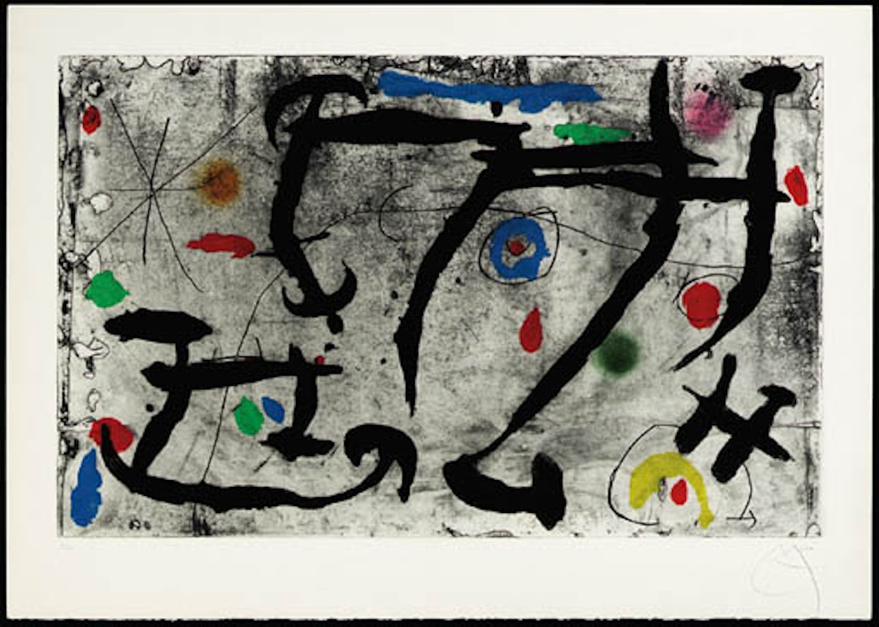 Trace sur la paroi by Joan Miró