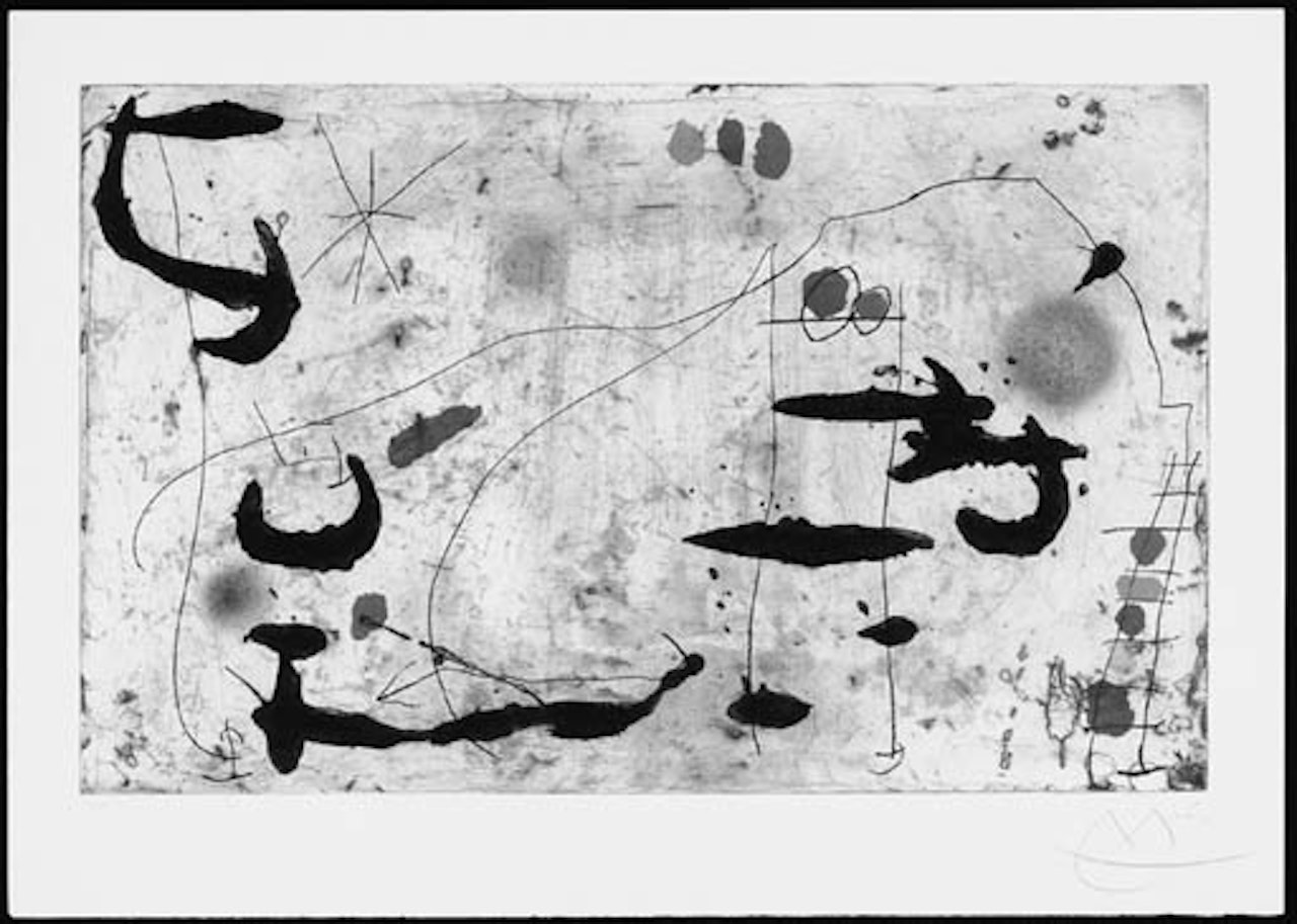 Trace sur la paroi by Joan Miró