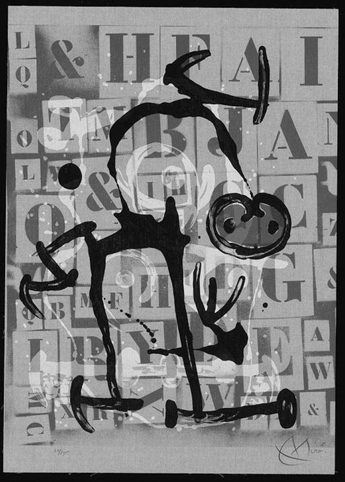 The literate man by Joan Miró