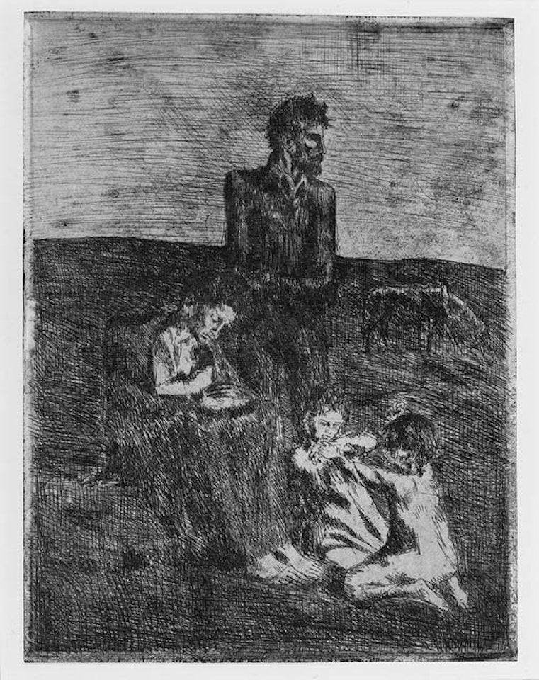 Les pauvres, from La Suite des Saltimbanques by Pablo Picasso