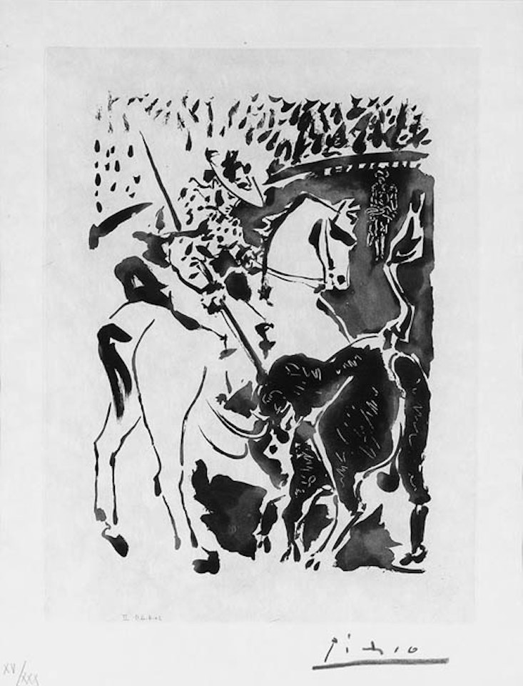 Picador et taureau by Pablo Picasso