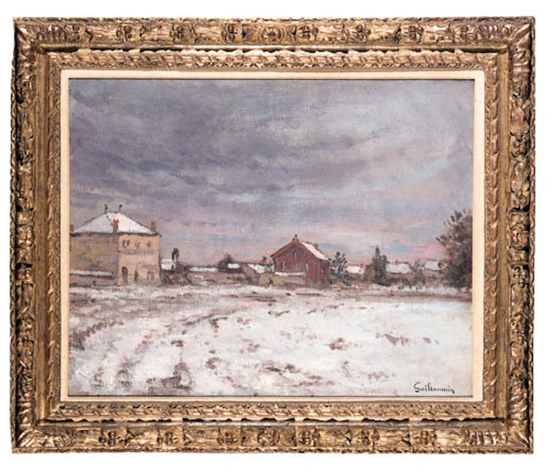 Maisons enneigees by Armand Guillaumin