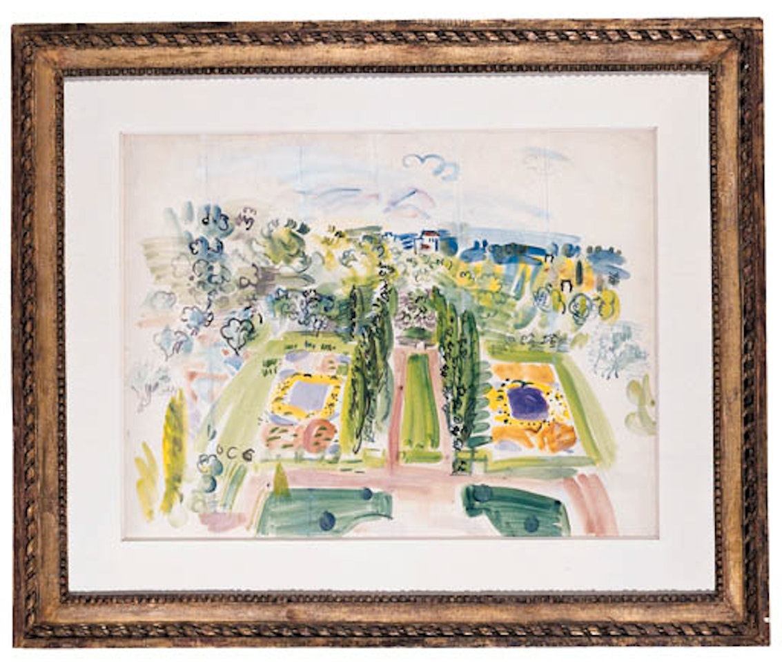 Le jardin de la residence du val d'Esquiere by Raoul Dufy