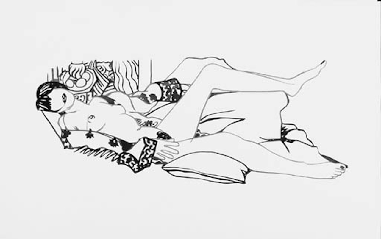 Monica with purple robe by Tom Wesselmann