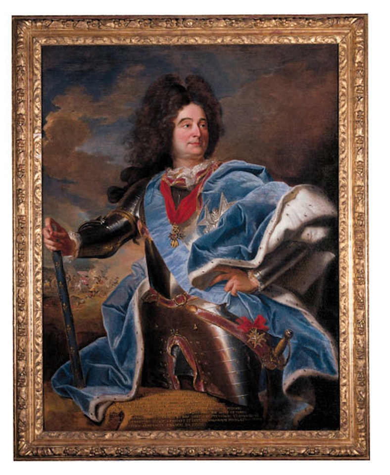 Portrait of Duc de Villars in armour and decorations by Hyacinthe Rigaud
