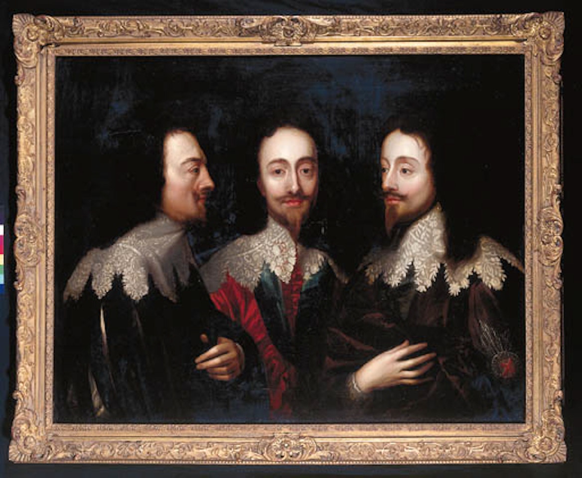 Portrait of King Charles I in three positions by Anthony van Dyck