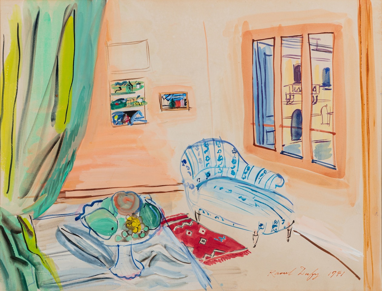 Atelier de l'artiste au compotier by Raoul Dufy