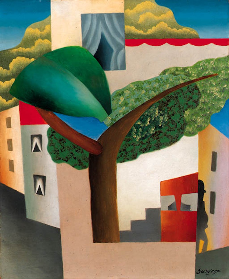 Paysage- l'homme dans la ville by Leopold Survage