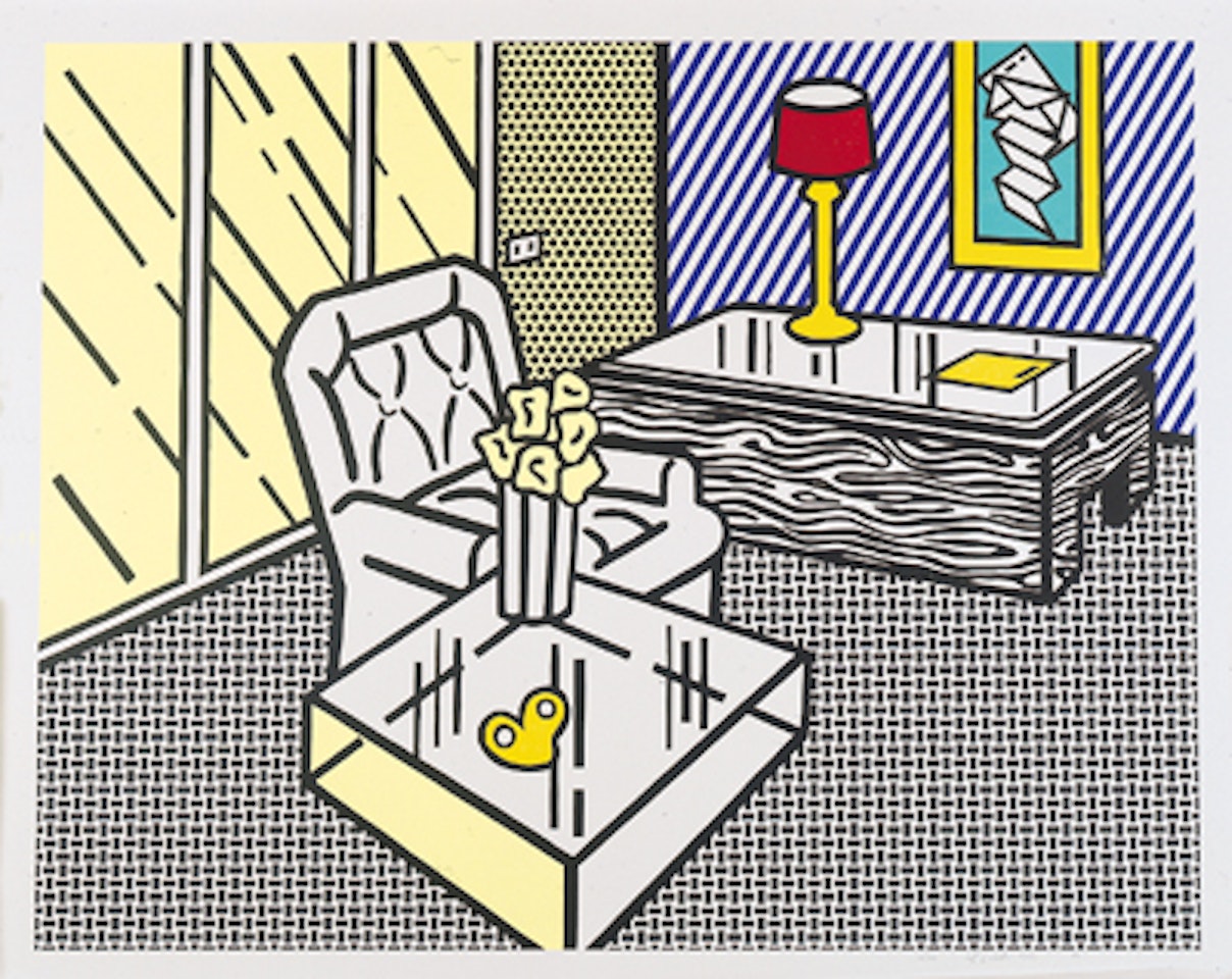 Den, from interior series by Roy Lichtenstein