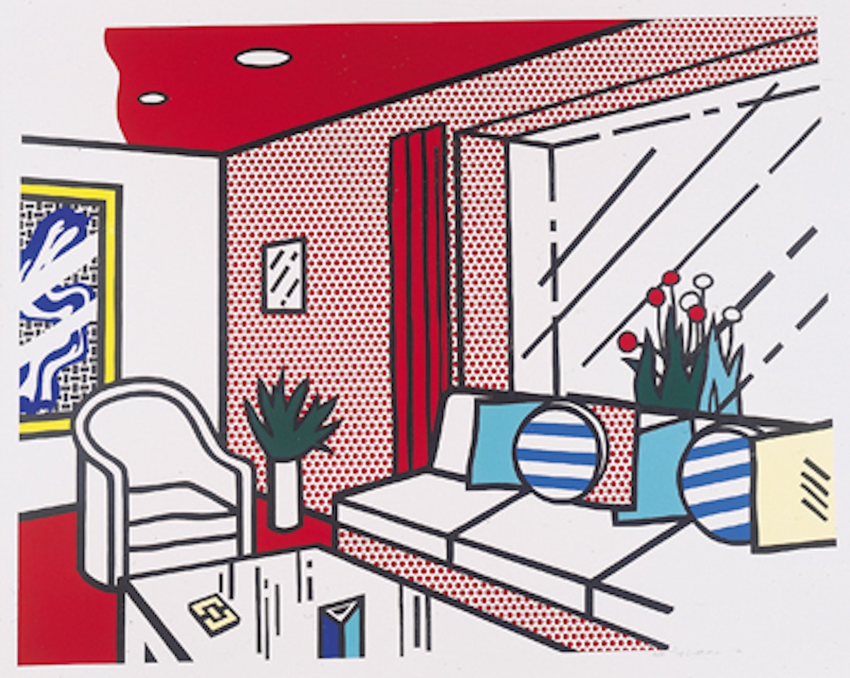 Living room, from interior by Roy Lichtenstein