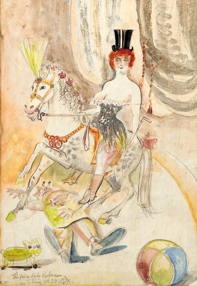 Zirkusszene by Otto Dix