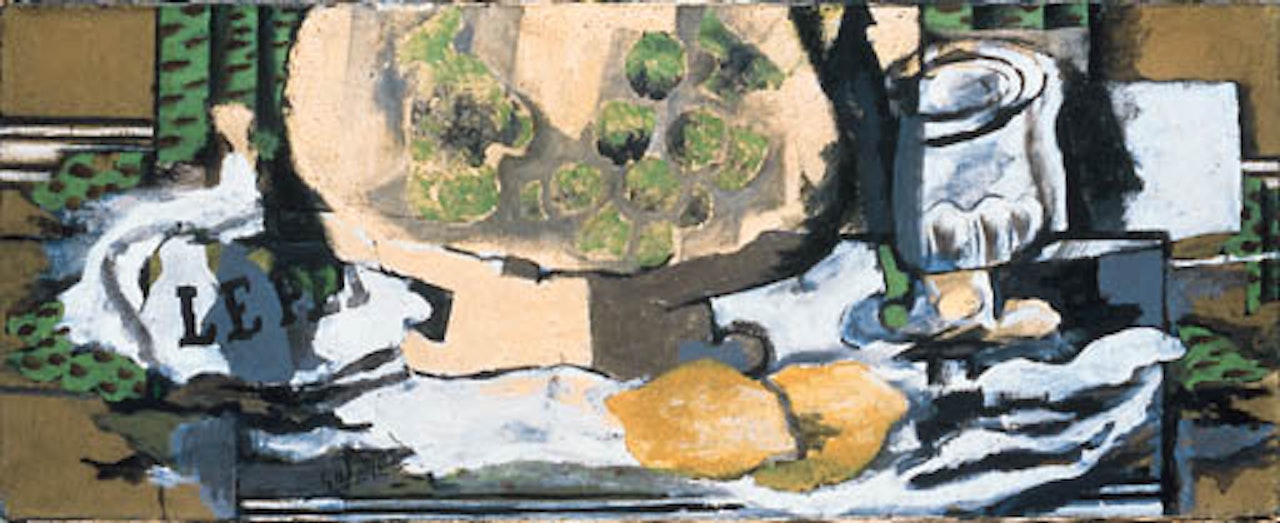 Verre et compotier by Georges Braque