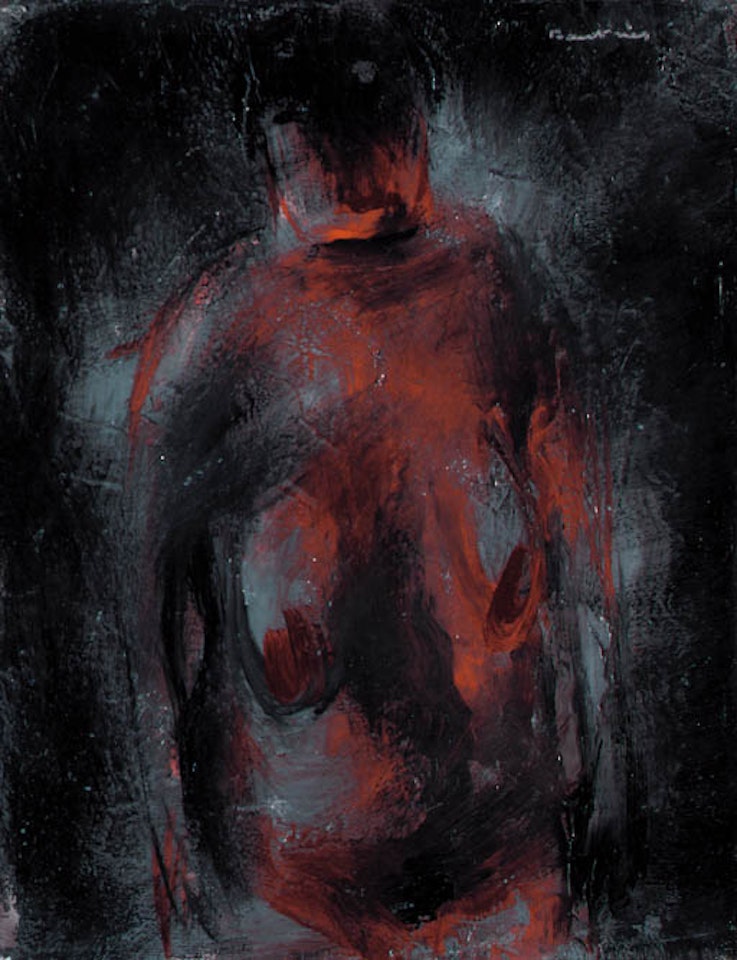 Petit nu noir by Jean Fautrier