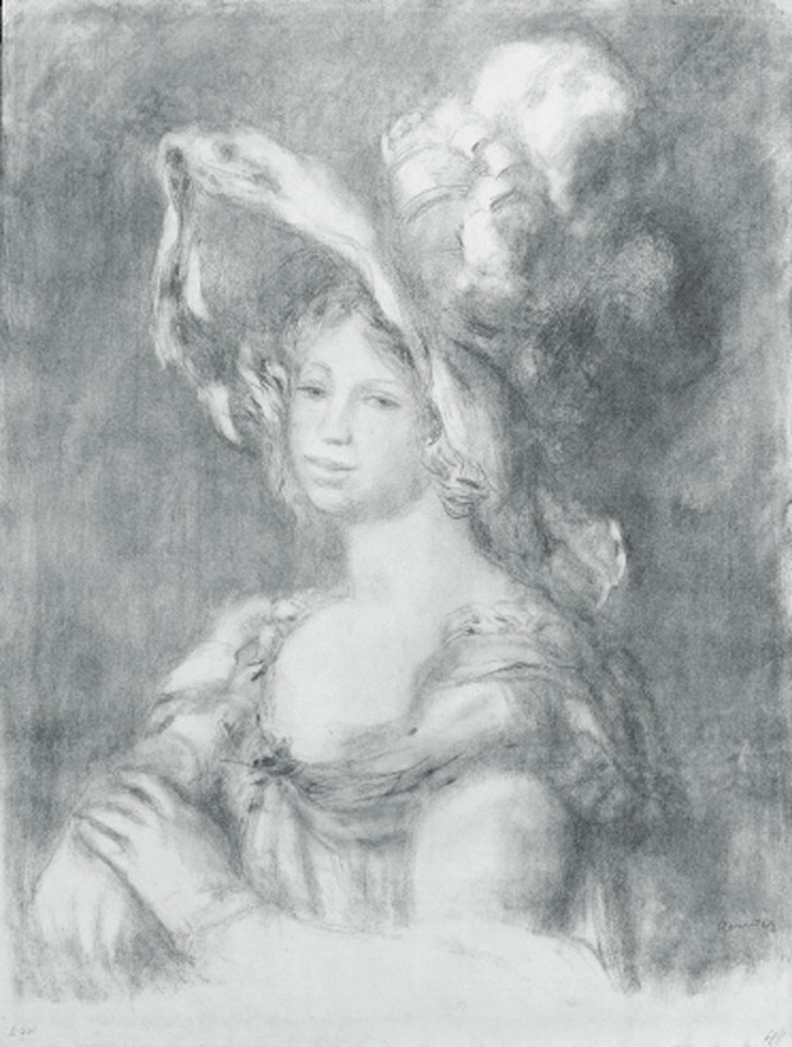 Jeune femme en buste, Mlle. Dieterle by Pierre-Auguste Renoir
