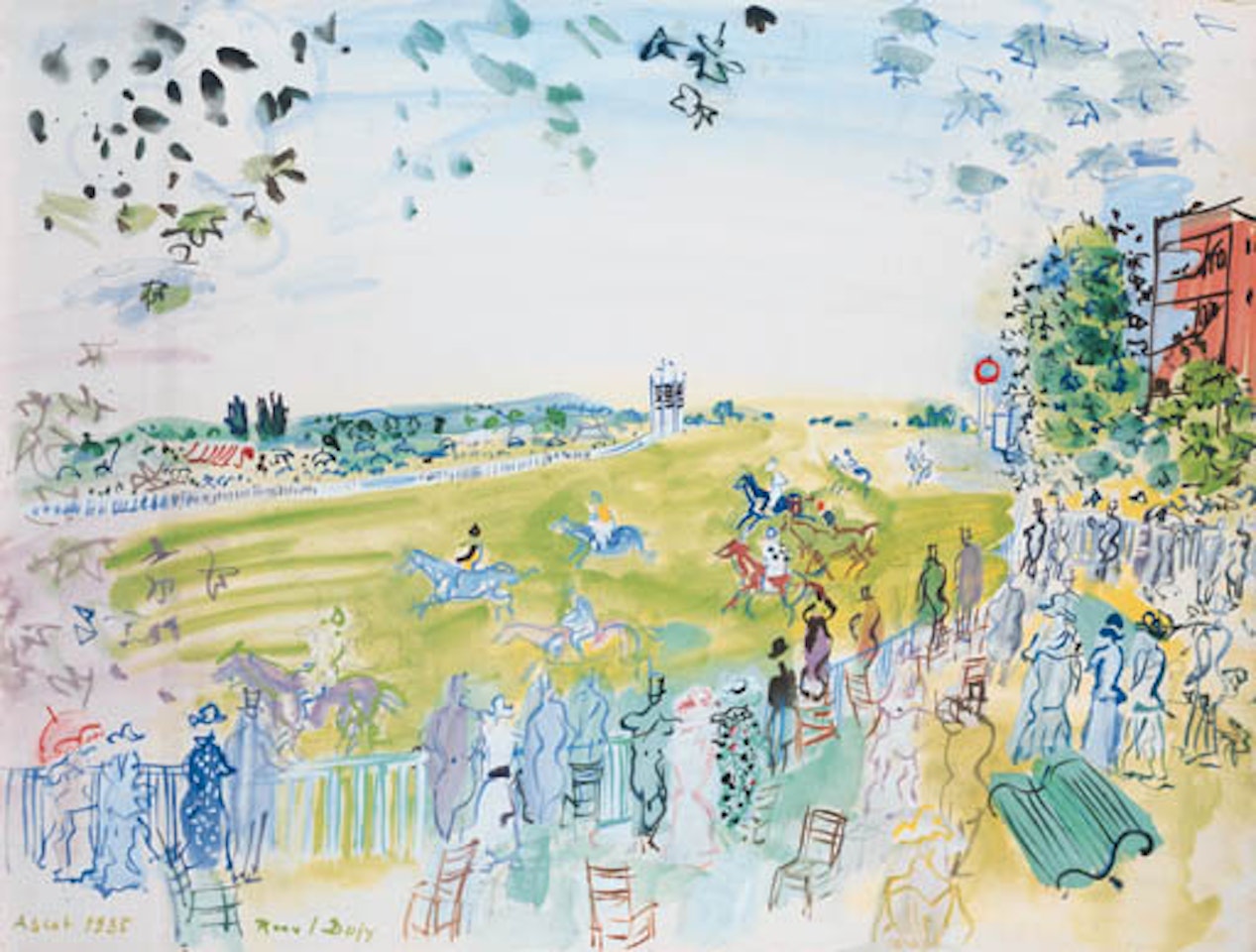 Courses a Ascot by Raoul Dufy