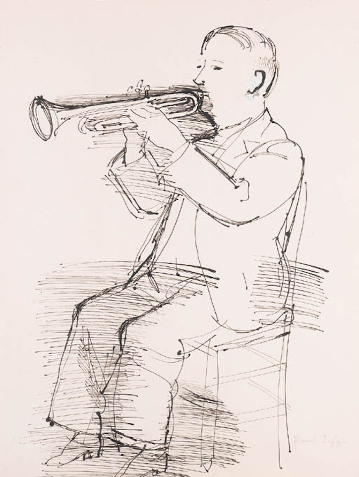 Trumpet player by Raoul Dufy
