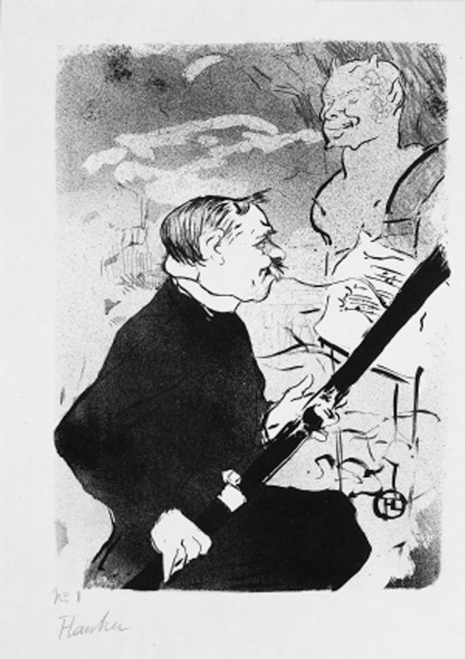 Pour toi!.Figure. by Henri de Toulouse-Lautrec