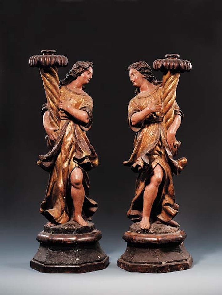 Candle-bearing Angel by Italian School
