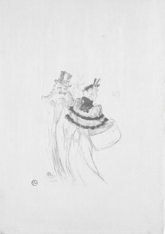 Les vieux messieurs by Henri de Toulouse-Lautrec