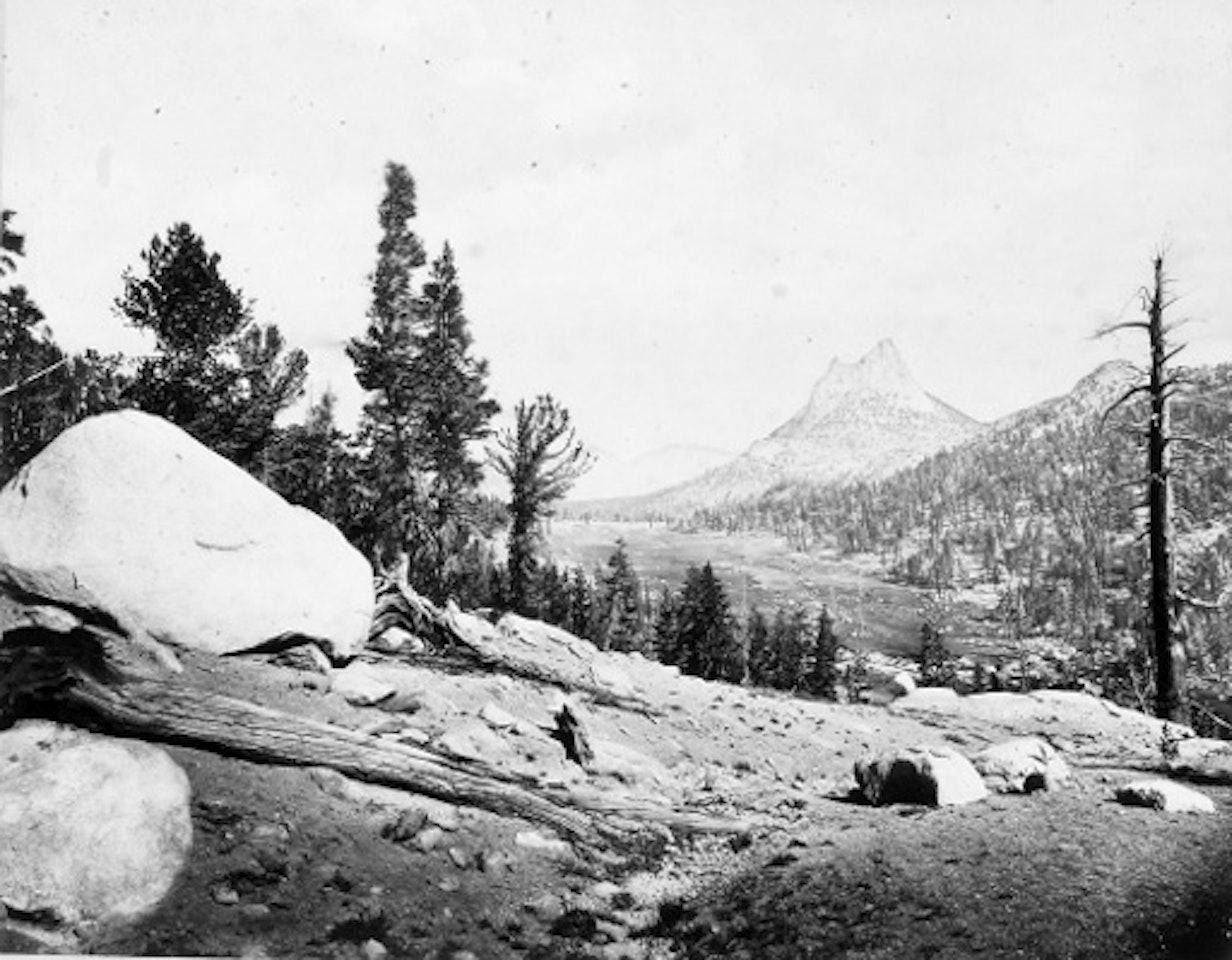 Temple Peaks, Sierra Nevada Mountains. Monastery Peaks, Sierra Nevada Mountains by Eadweard Muybridge