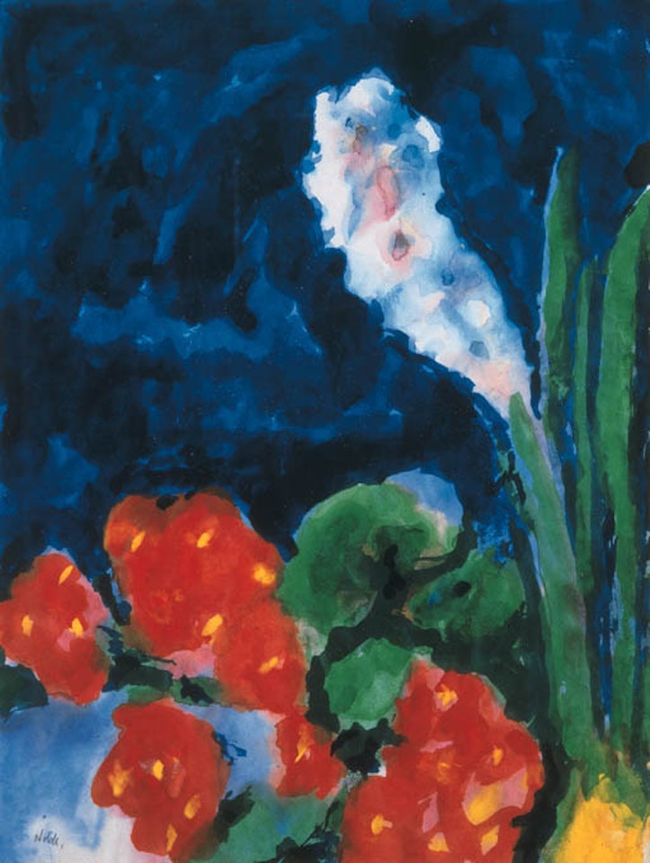 Hyazinthe und begonie by Emil Nolde