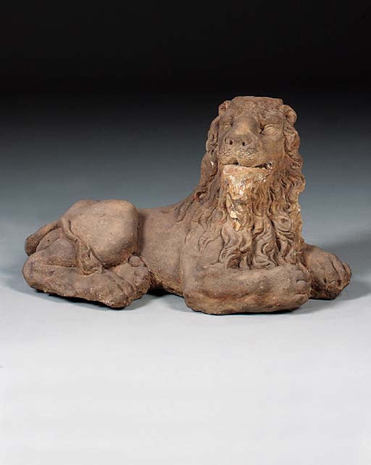 Reclining lion by European School
