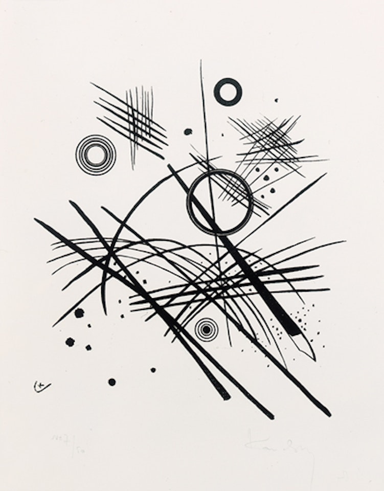 Schwarze Linien by Wassily Kandinsky