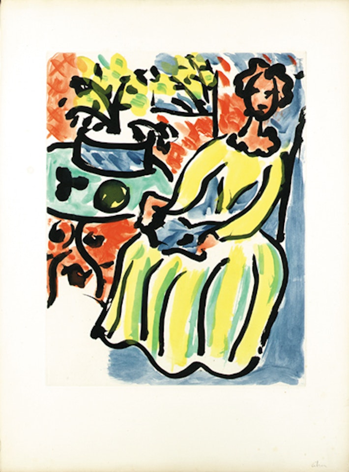 Marie-Jose en robe jaune by Henri Matisse