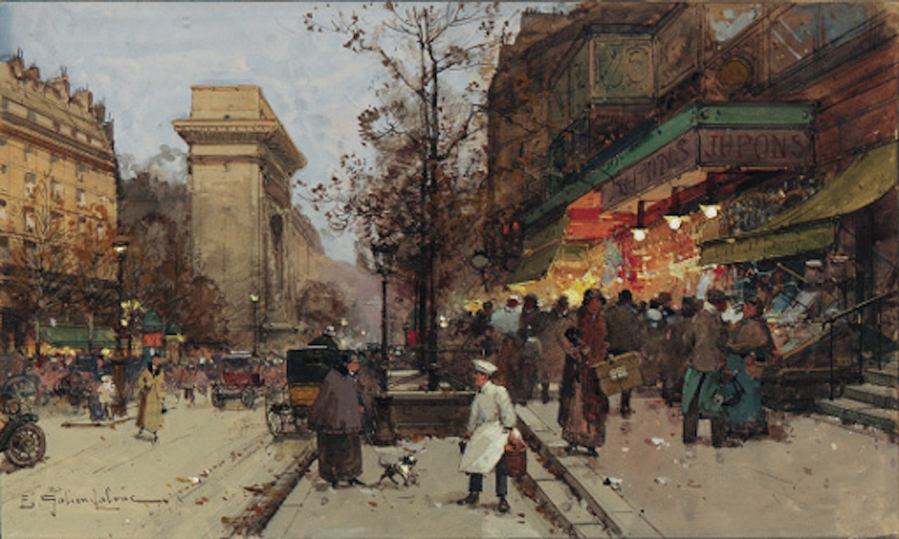 La port de St. Denis by Eugene Galien-Laloue