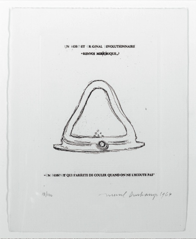 Original revolutionary faucet by Marcel Duchamp