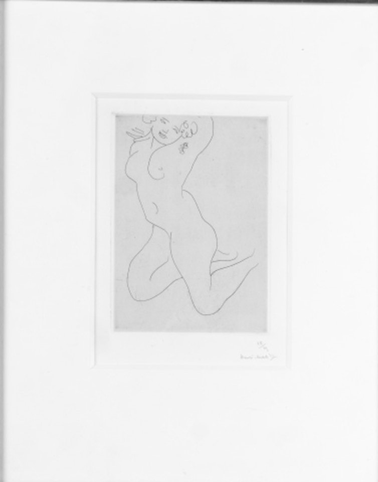 Nu a genoux, bras derriere la tete by Henri Matisse