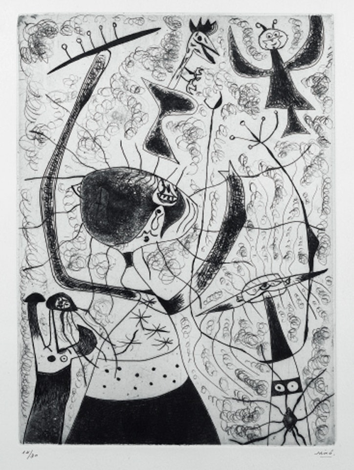 Les trois soeurs by Joan Miró