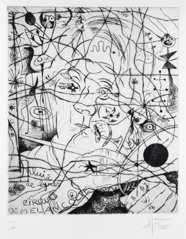 Portrait de Miro by Louis Marcoussis by Joan Miró