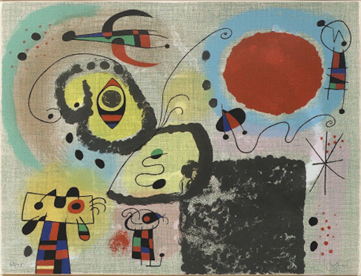 Lithographie pour le centenaire de L'Imprimerie Mourlot by Joan Miró