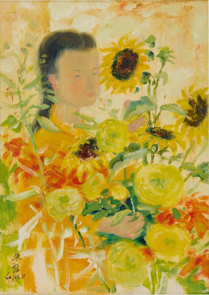Le Pho 黎譜 | Lady with Sunflowers 女人與太陽花 by Le Pho