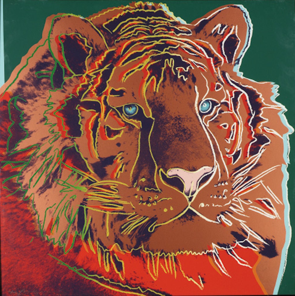 Siberian Tiger, from Endangered Species by Andy Warhol