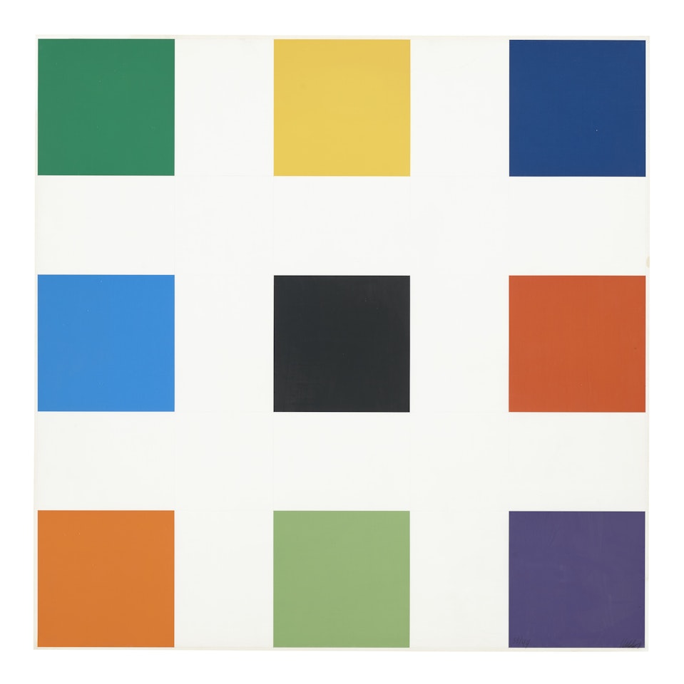 Nine Squares by Ellsworth Kelly