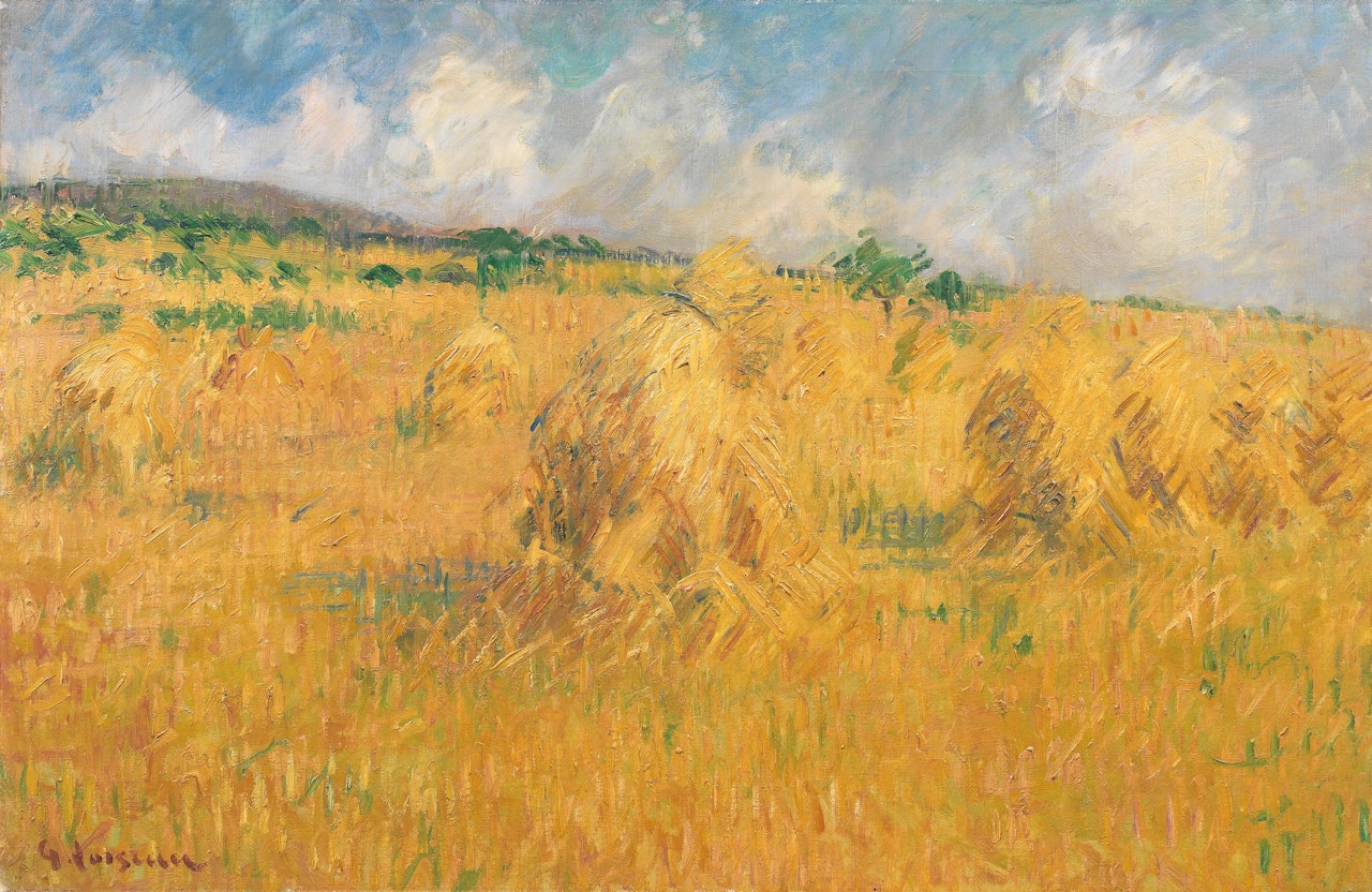 La plaine du Neubourg, la moisson by Gustave Loiseau