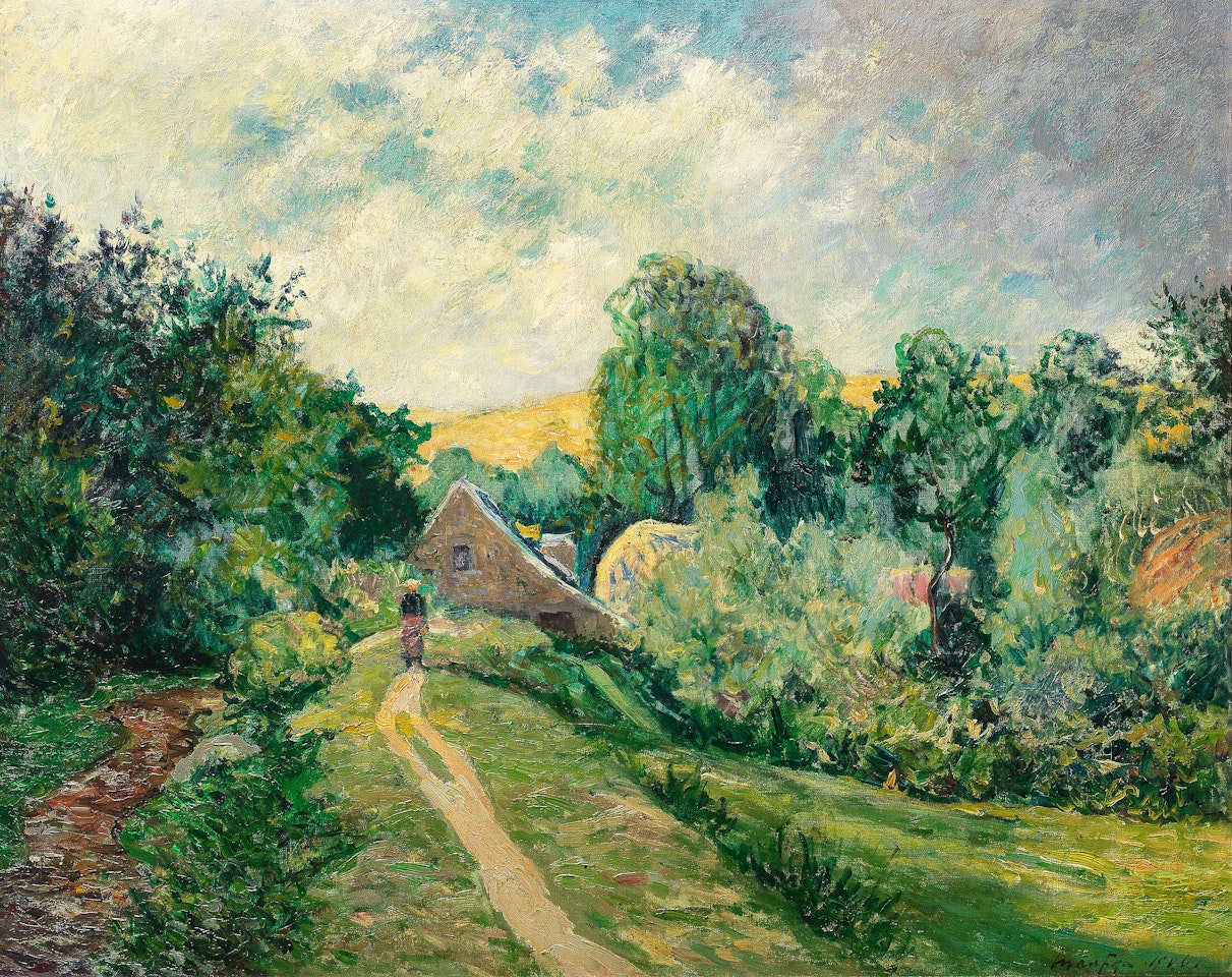 Le chemin du moulin à eau, Saint-Jean-du-Doigt, Finistère by Maxime Maufra