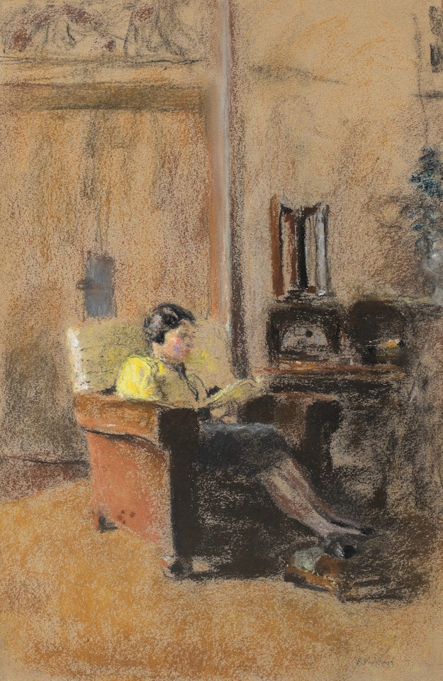 Berthe Keller dans le petit salon by Édouard Vuillard