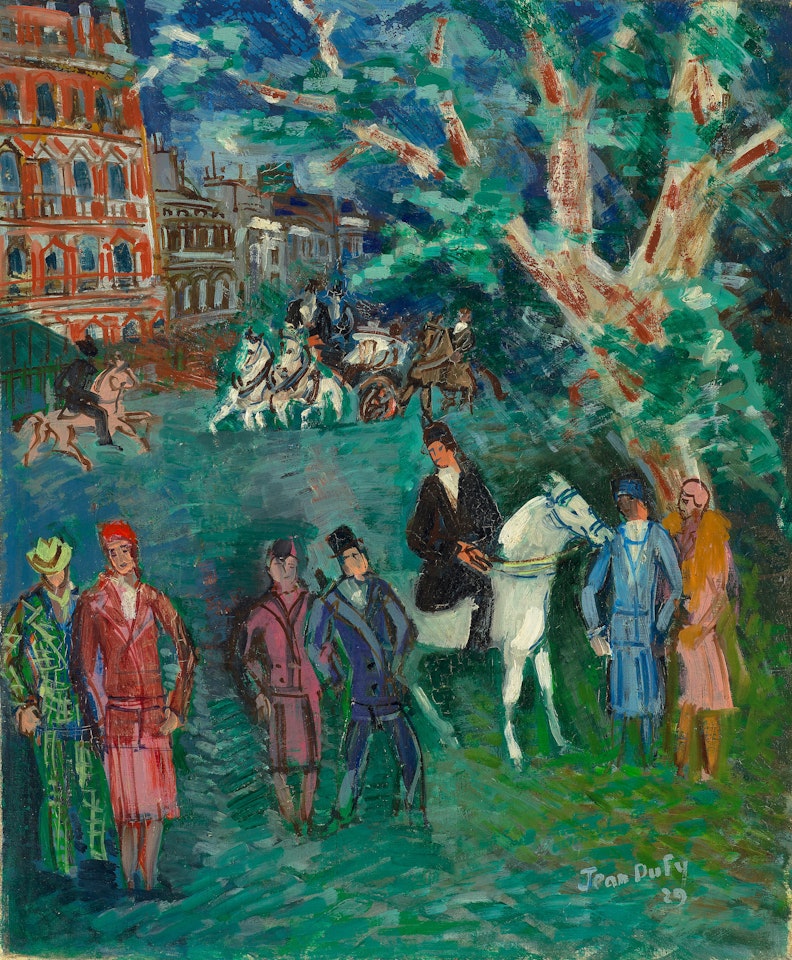 Promenade au Bois de Boulogne by Jean Dufy