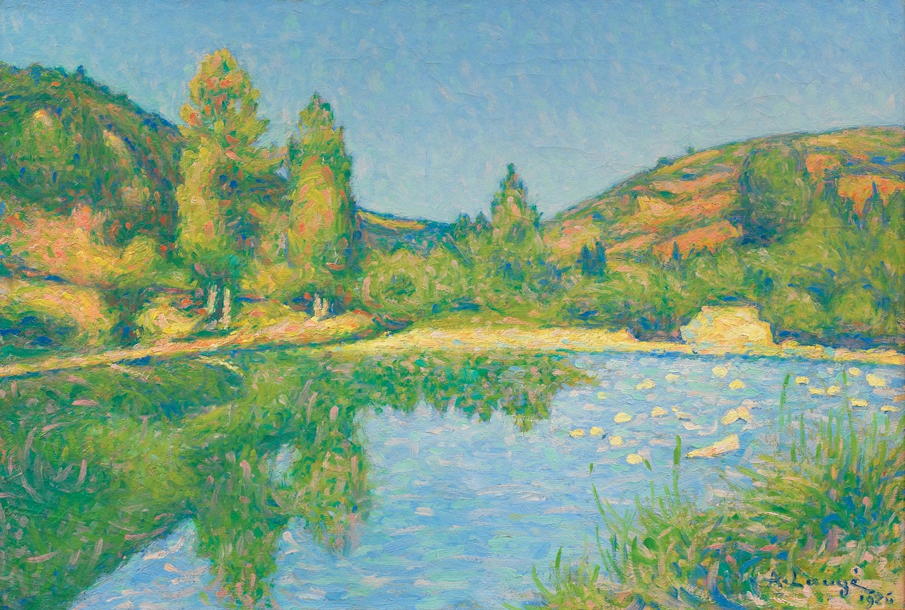 L'Aude à la sortie d'Alet-les-Bains by Achille Laugé