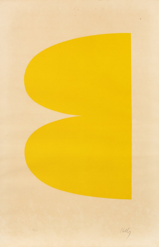 Yellow (Jaune) (from Suite of Twenty-Seven Lithographs), 1964-1965 by Ellsworth Kelly