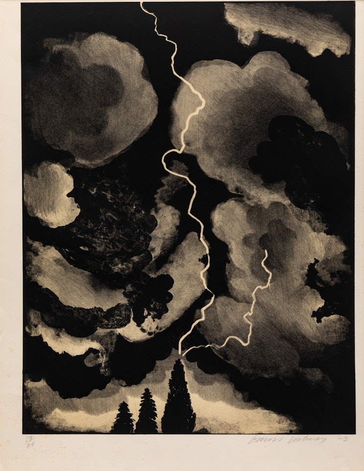 Study of Lightning by David Hockney
