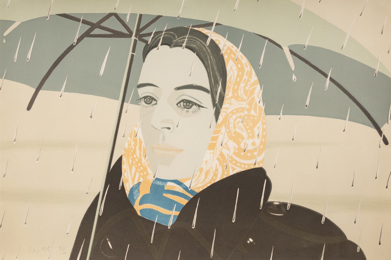 Blue Umbrella by Alex Katz