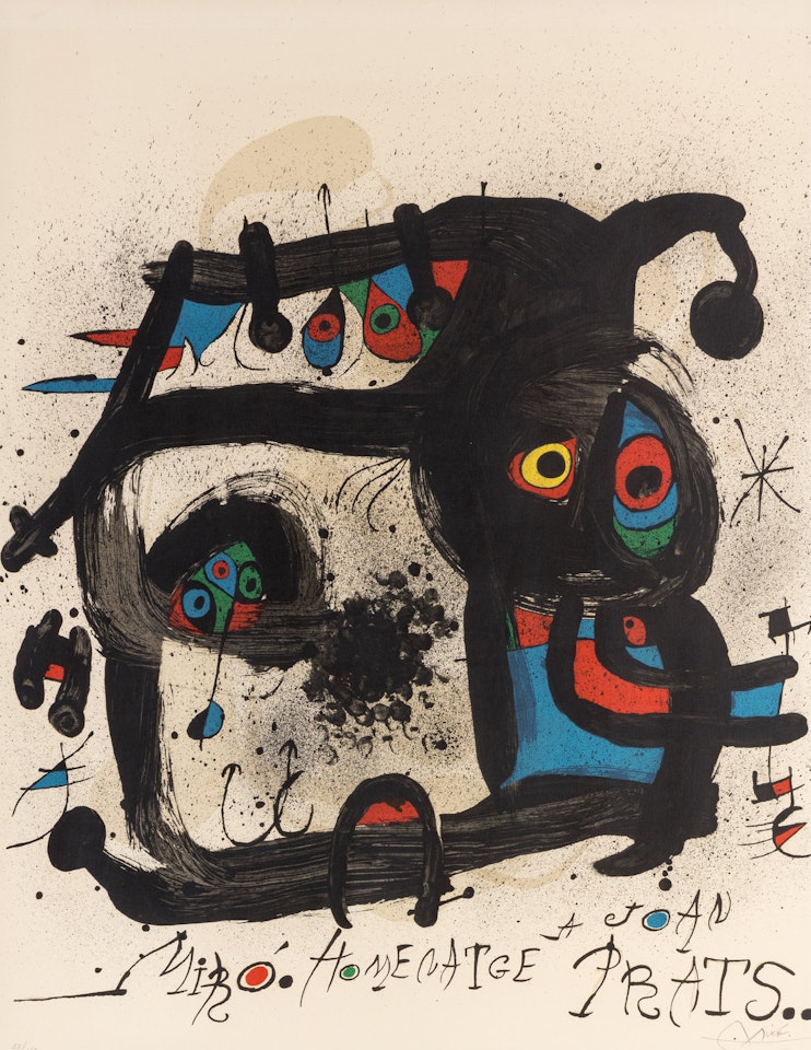 Affiche pour l'Exposition Homenatge à Joan Prats by Joan Miró