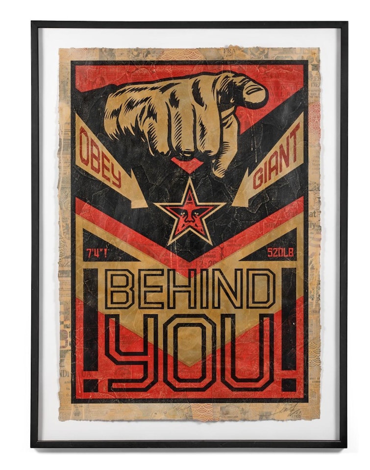 Behind you by Shepard Fairey