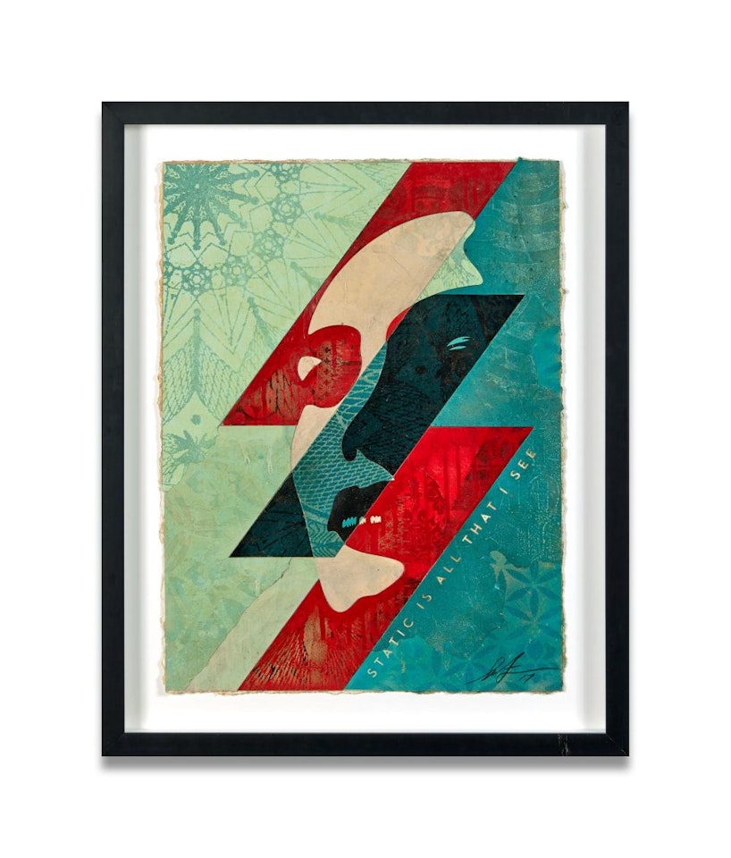 I See Static / Light Blue by Shepard Fairey